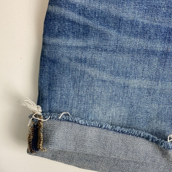 Madewell NWT High Rise Cuffed Denim Shorts 28 Glenoaks Raw Hem Coastal Cowgirl - Picture 11 of 16